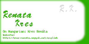 renata kres business card